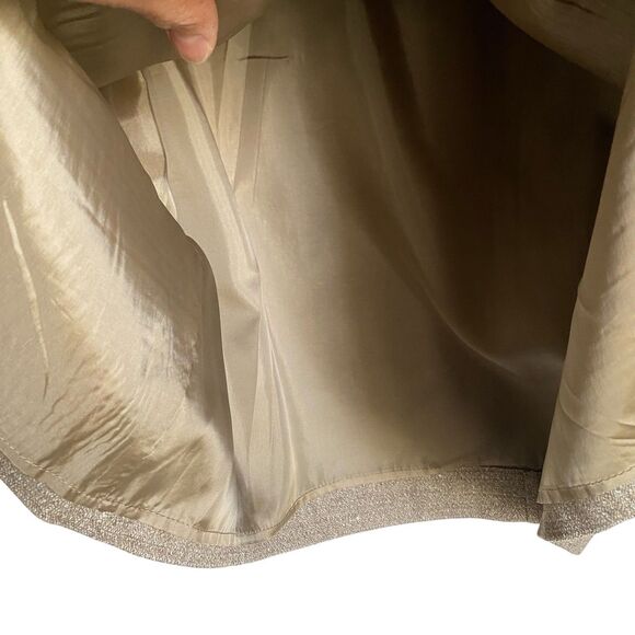 Max Mara Midi Sheath Dress US 8 IT 42 Oatmeal Sleeveless Wool Old Money Career - Picture 9 of 10